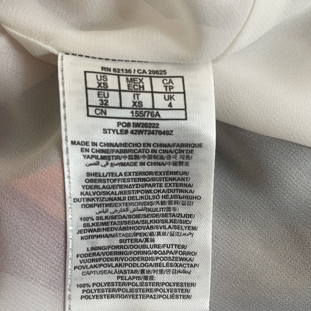 Marciano Silk Art Deco POCKETS! Dress XS - Picture 8 of 9